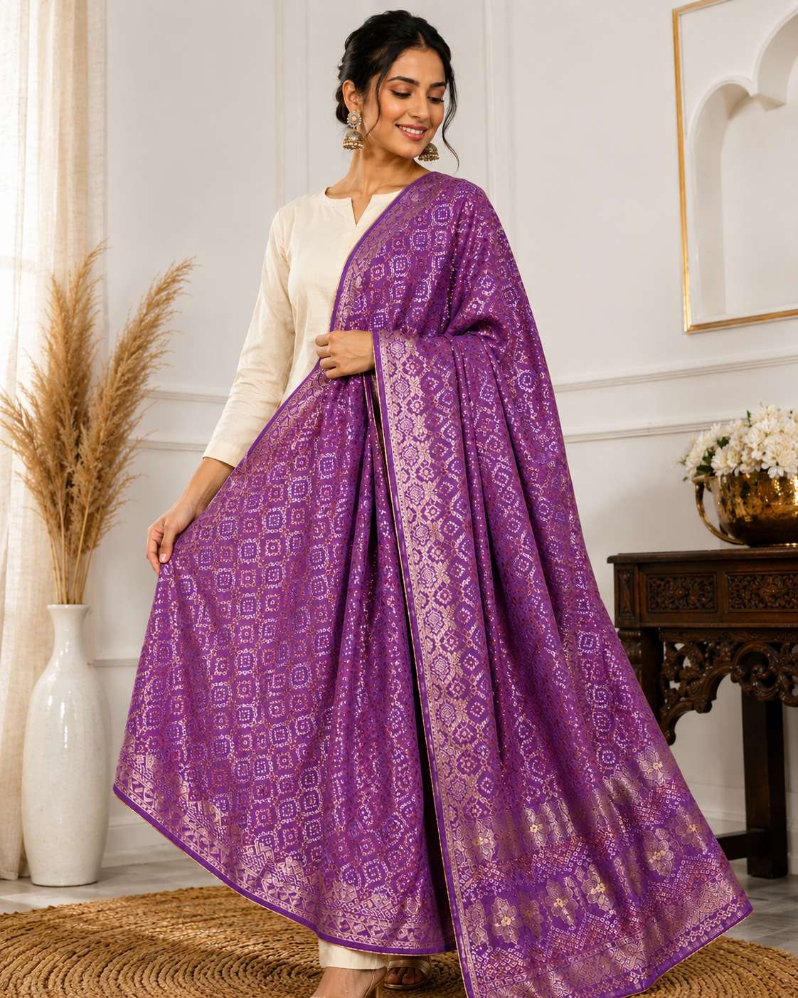 Rangrez Jamuni Gold Dupatta