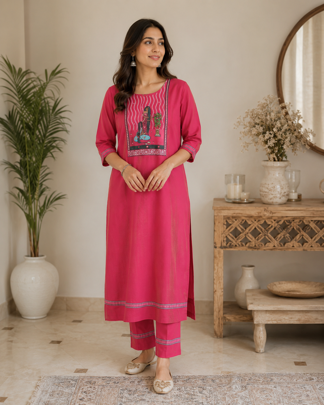 Rani Cotton Muslin Kurta