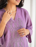 Mehkati Pyazi Zari Silk Cotton Cord-ord Set