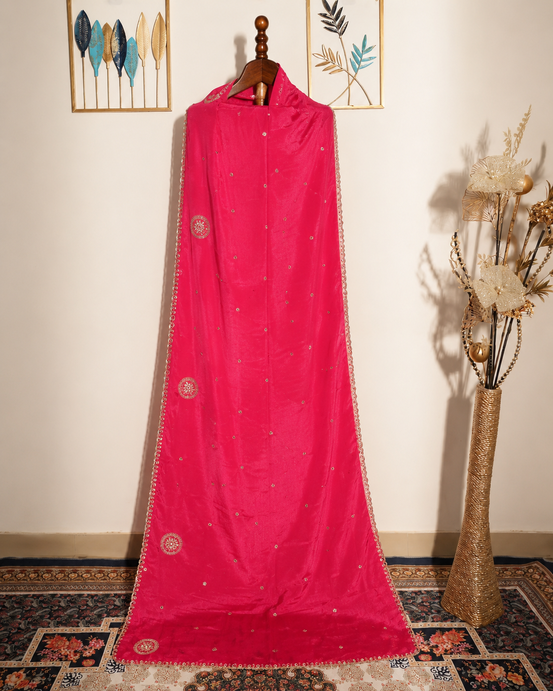 Gulabi Chandni Dupatta