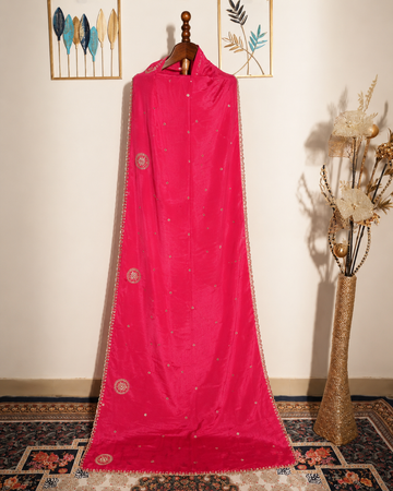 Gulabi Chandni Dupatta