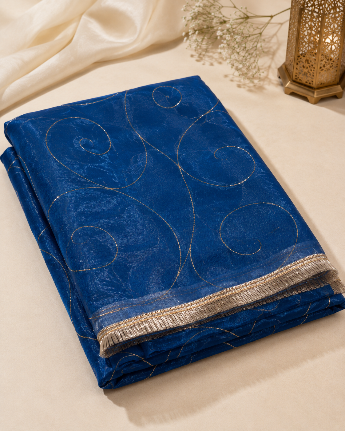 Ashvastra Neelam Noor Blue Dupatta - Styling View