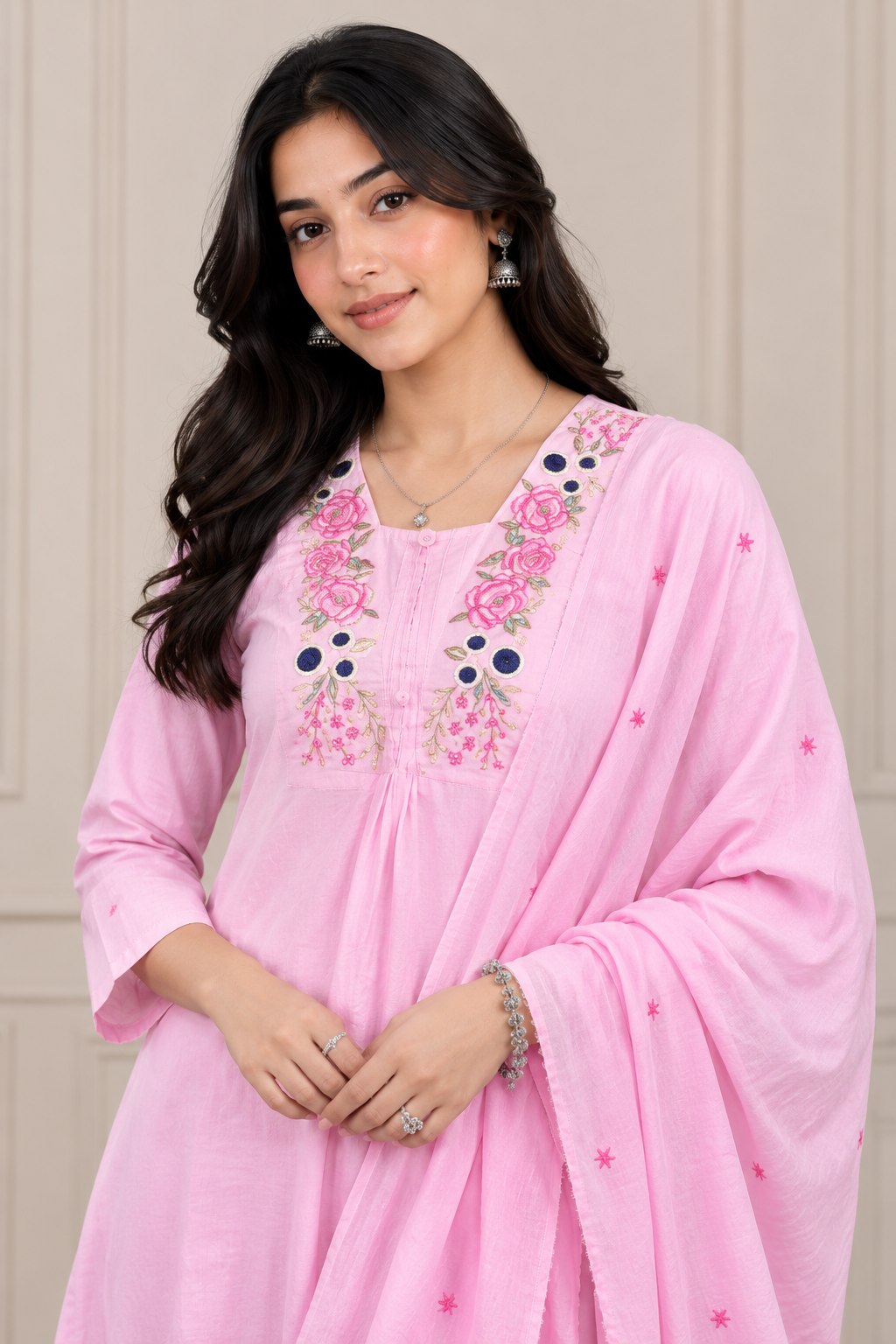 Nur Lavender Mirror Three Piece Suit
