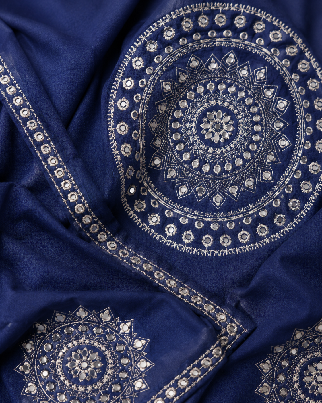 Rajwada Indigo Dupatta