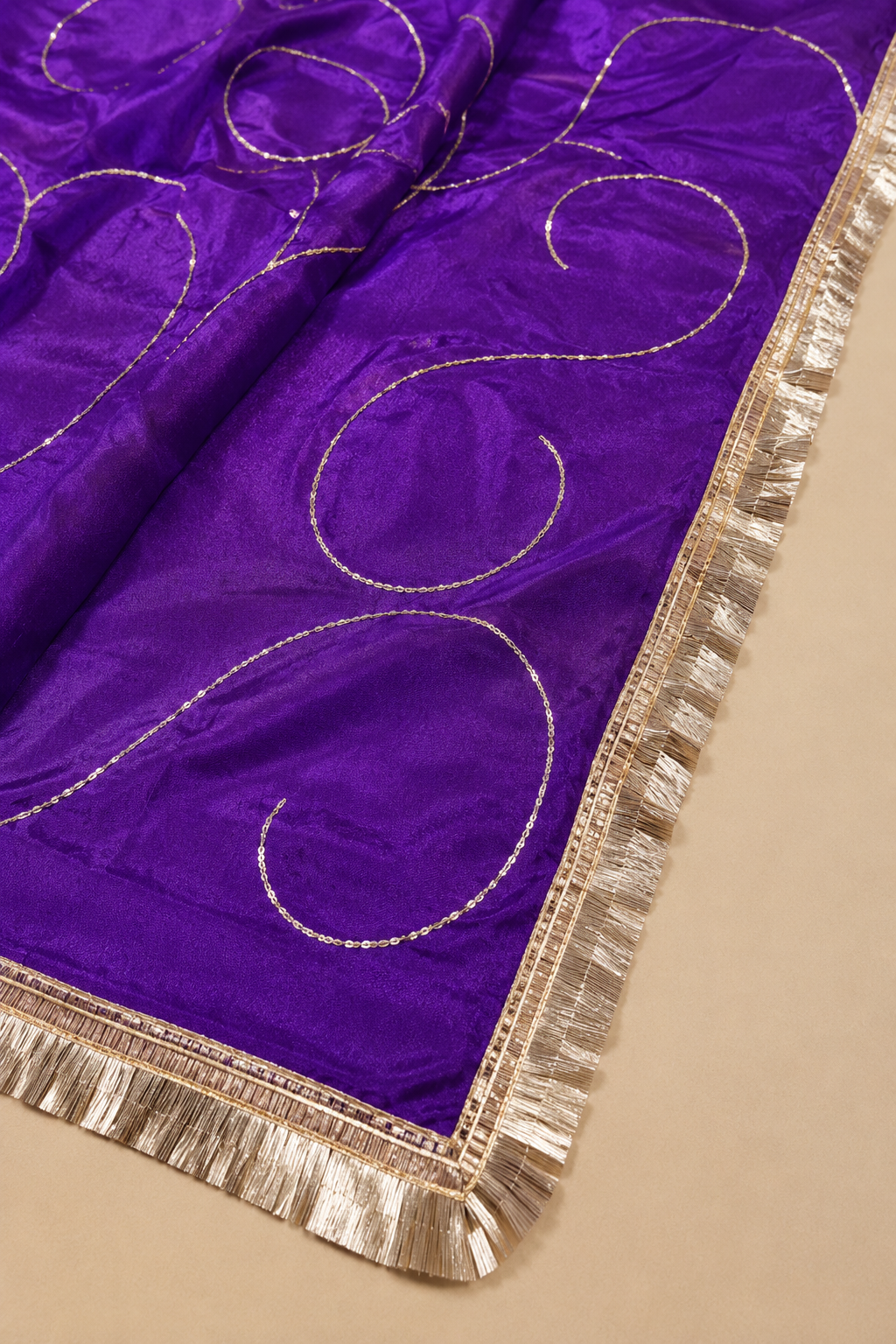 Ashvastra Ruhani Baingani Dupatta - Back View