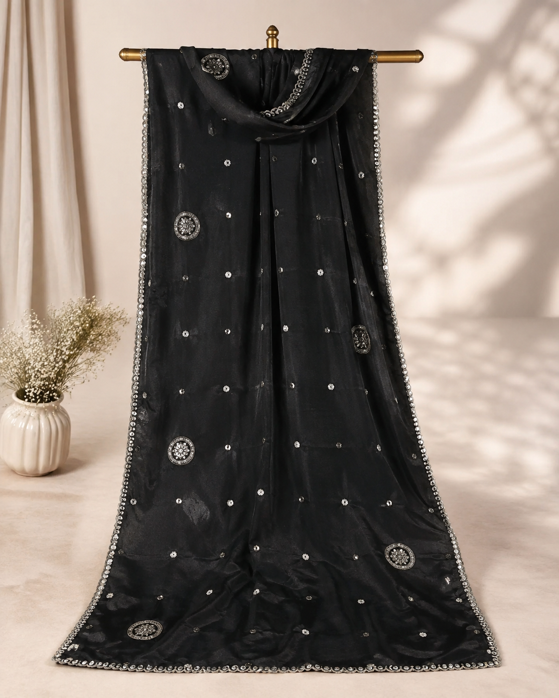 Noor-e-Siyah Black Dupatta