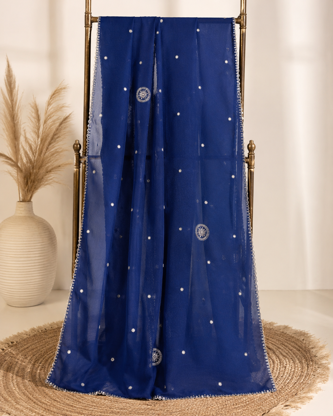 Neelam Noor Royal Blue Dupatta