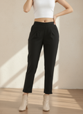 Ashvastra Black Cotton Pant