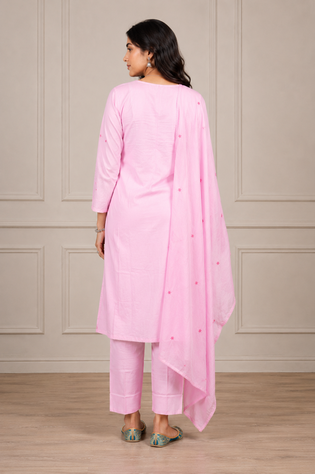 Nur Lavender Mirror Three Piece Suit