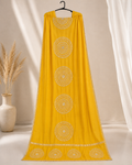 Mustard Yellow Mandala  Dupatta