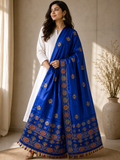 Rajwada Neel Blue Dupatta