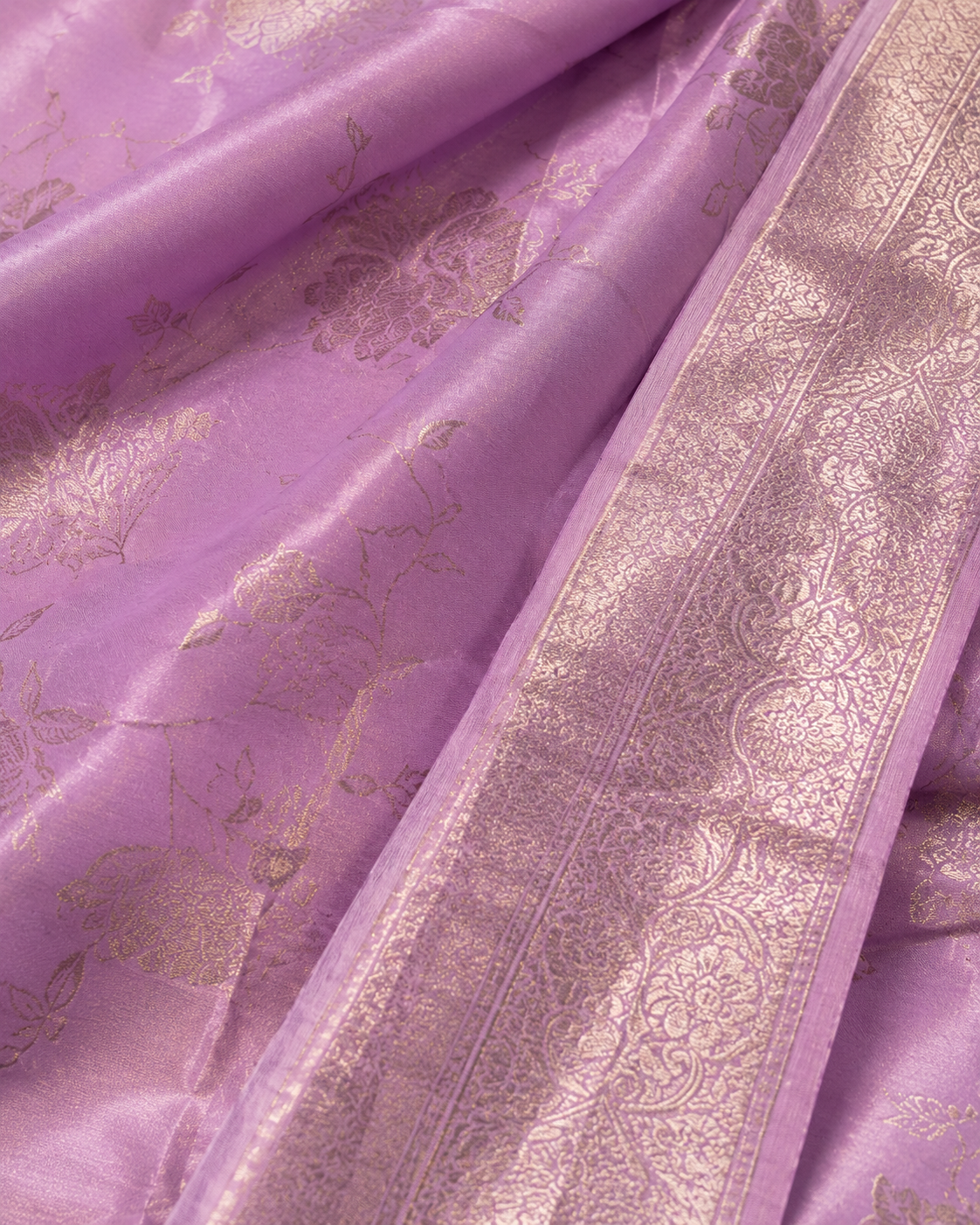 Ashvastra Ruhani Lavender Dupatta - Back View