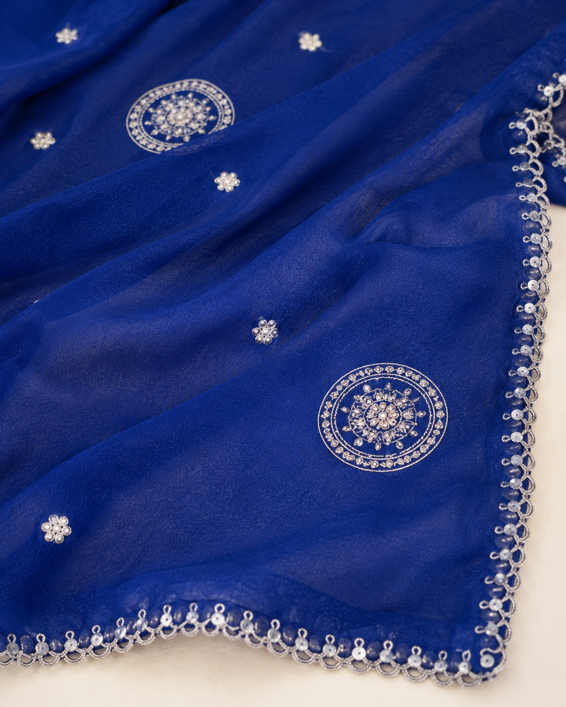 Neelam Noor Royal Blue Dupatta