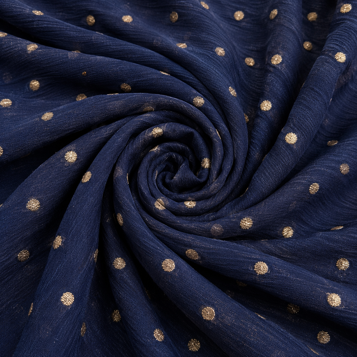 Noor Royal Blue Mirror Embroidered Unstitched Suit Set