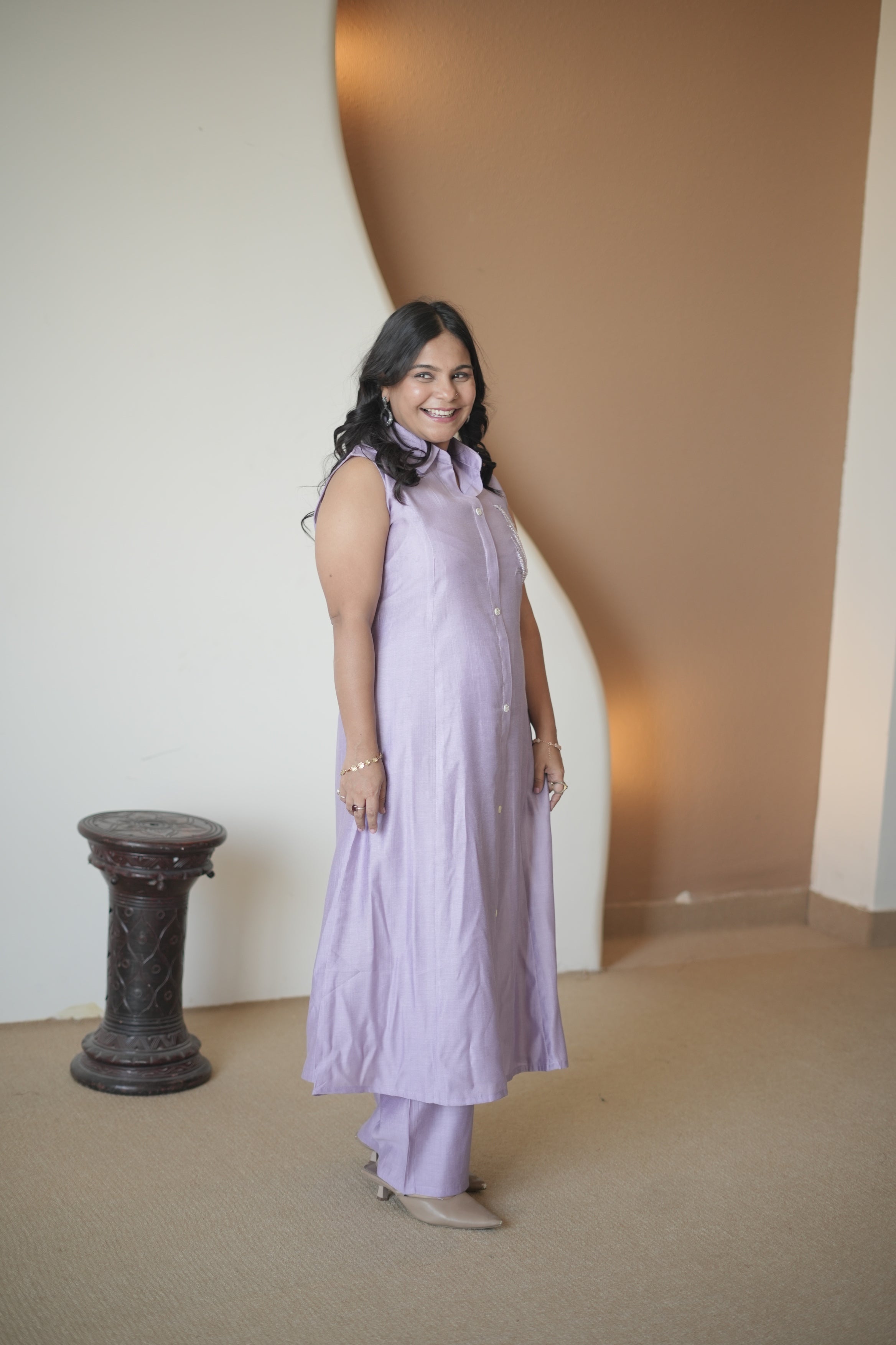 Mehakati Lavendar Two Piece Kurta set