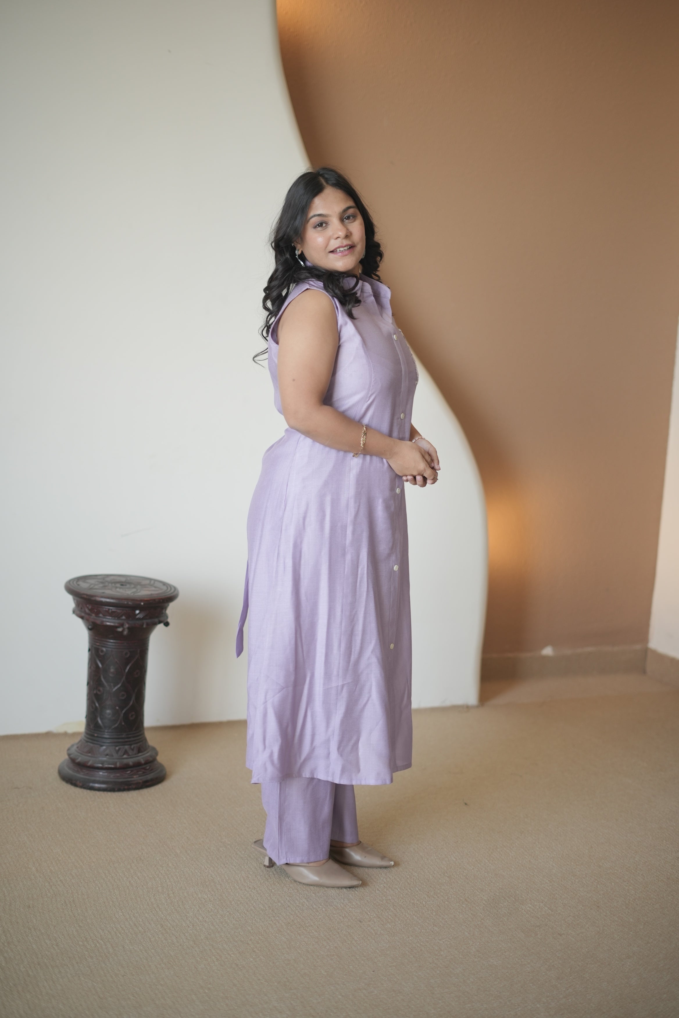 Mehakati Lavendar Two Piece Kurta set