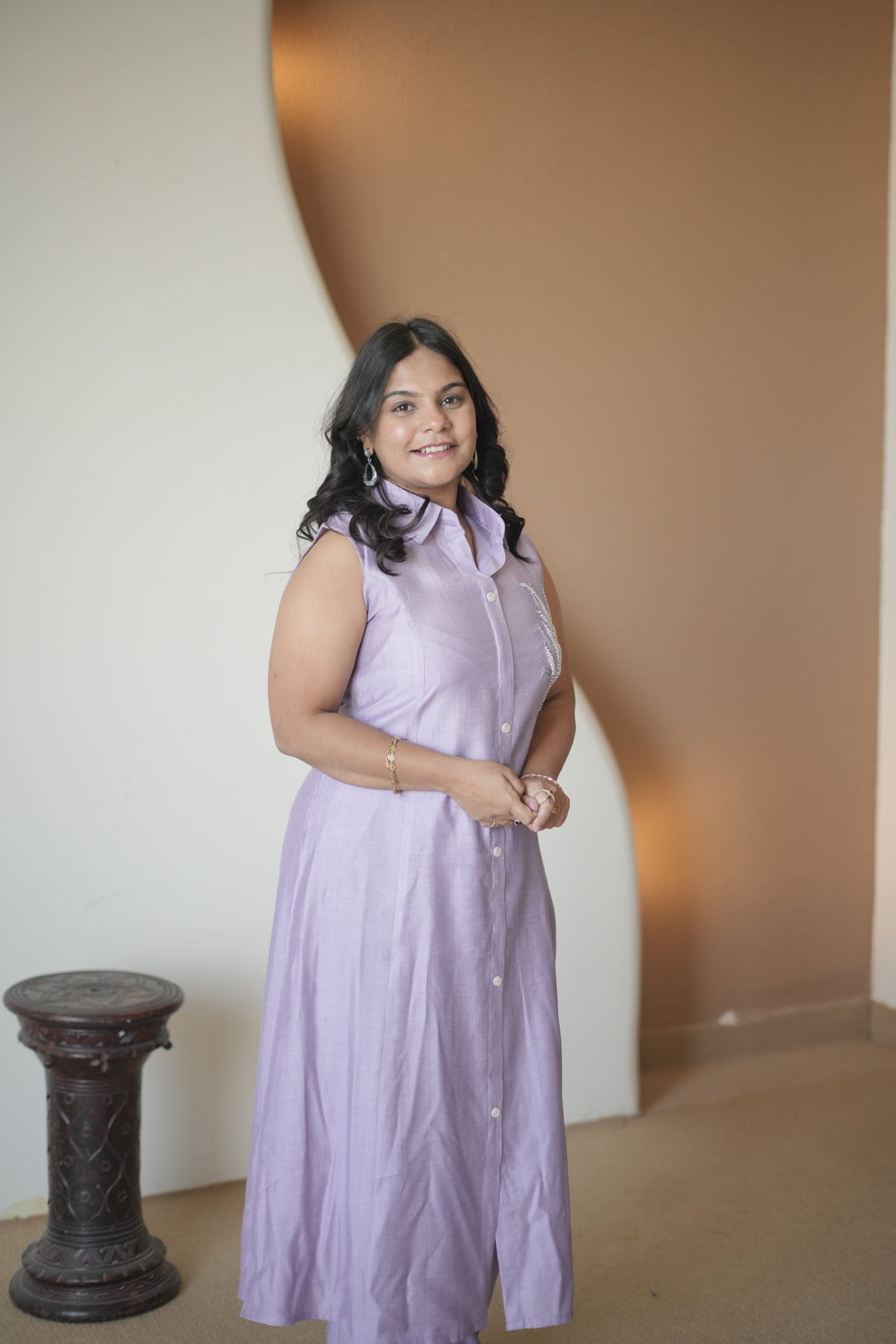 Mehakati Lavendar Two Piece Kurta set
