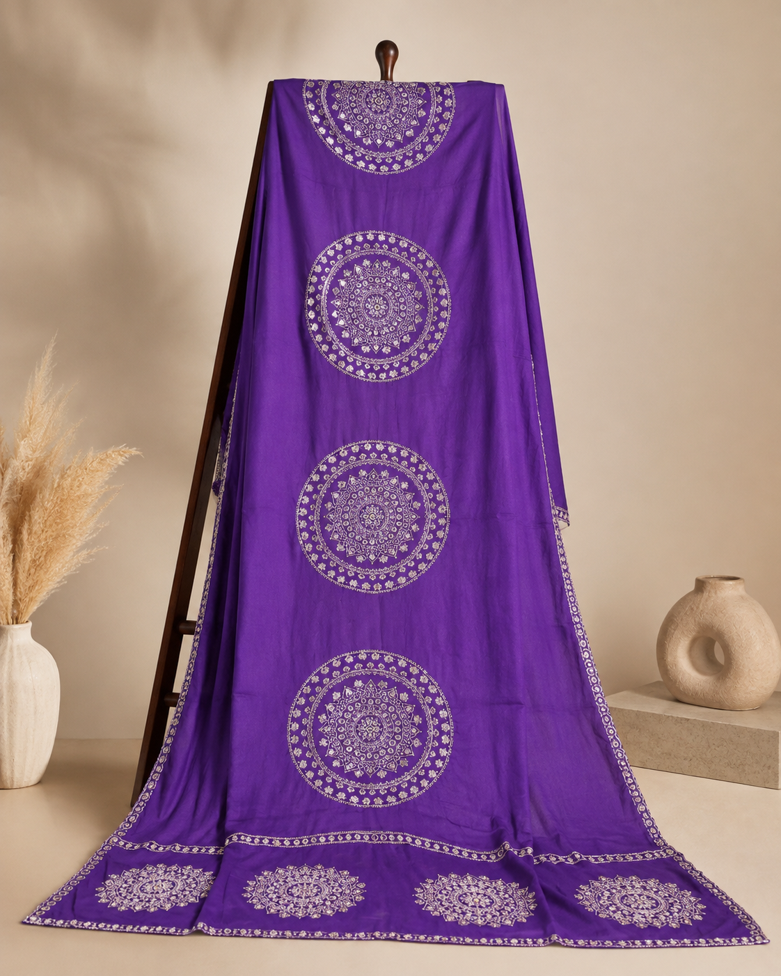 Purple Mandala Dupatta