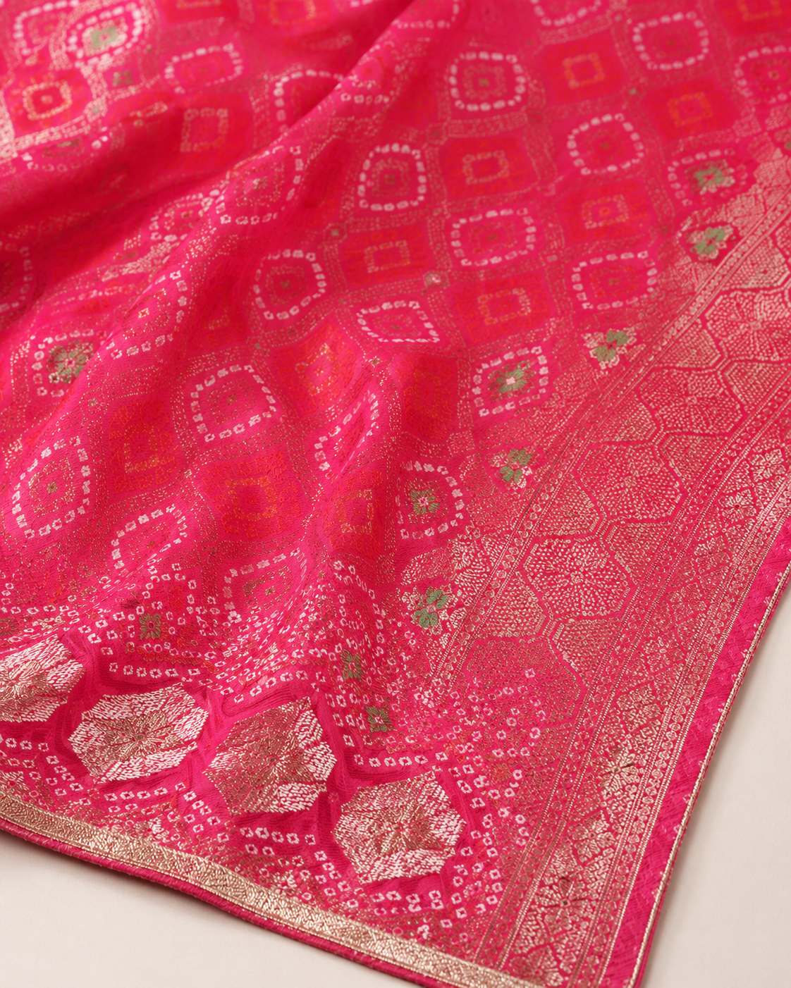 Rani Gulab Banarasi Dupatta