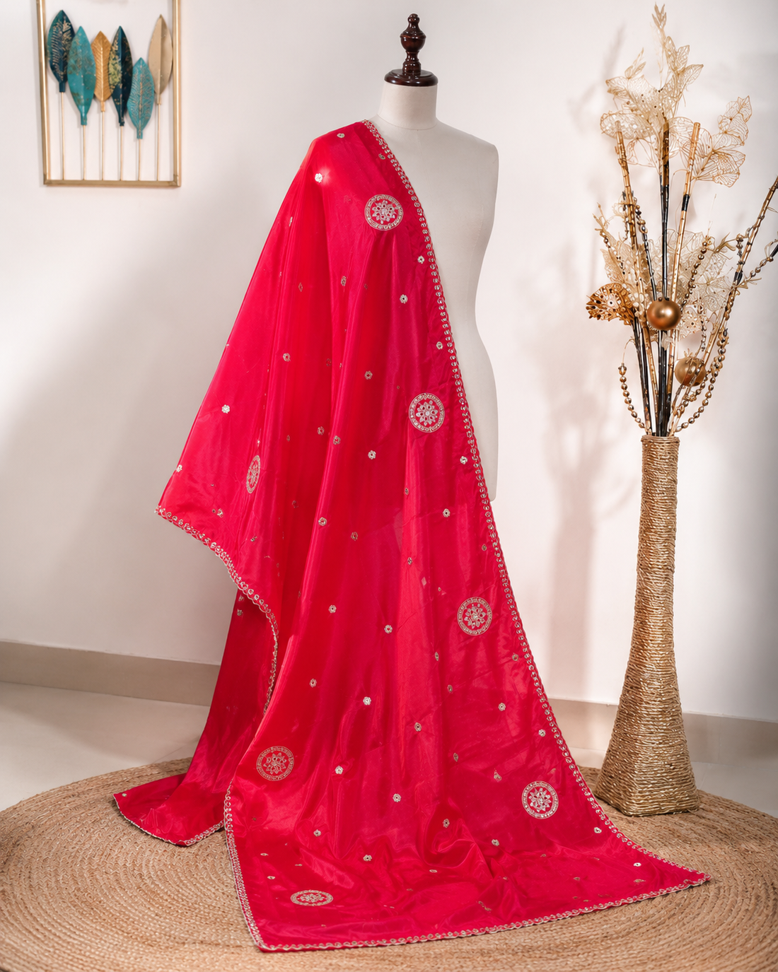 Rangrez Fuchsia Dupatta