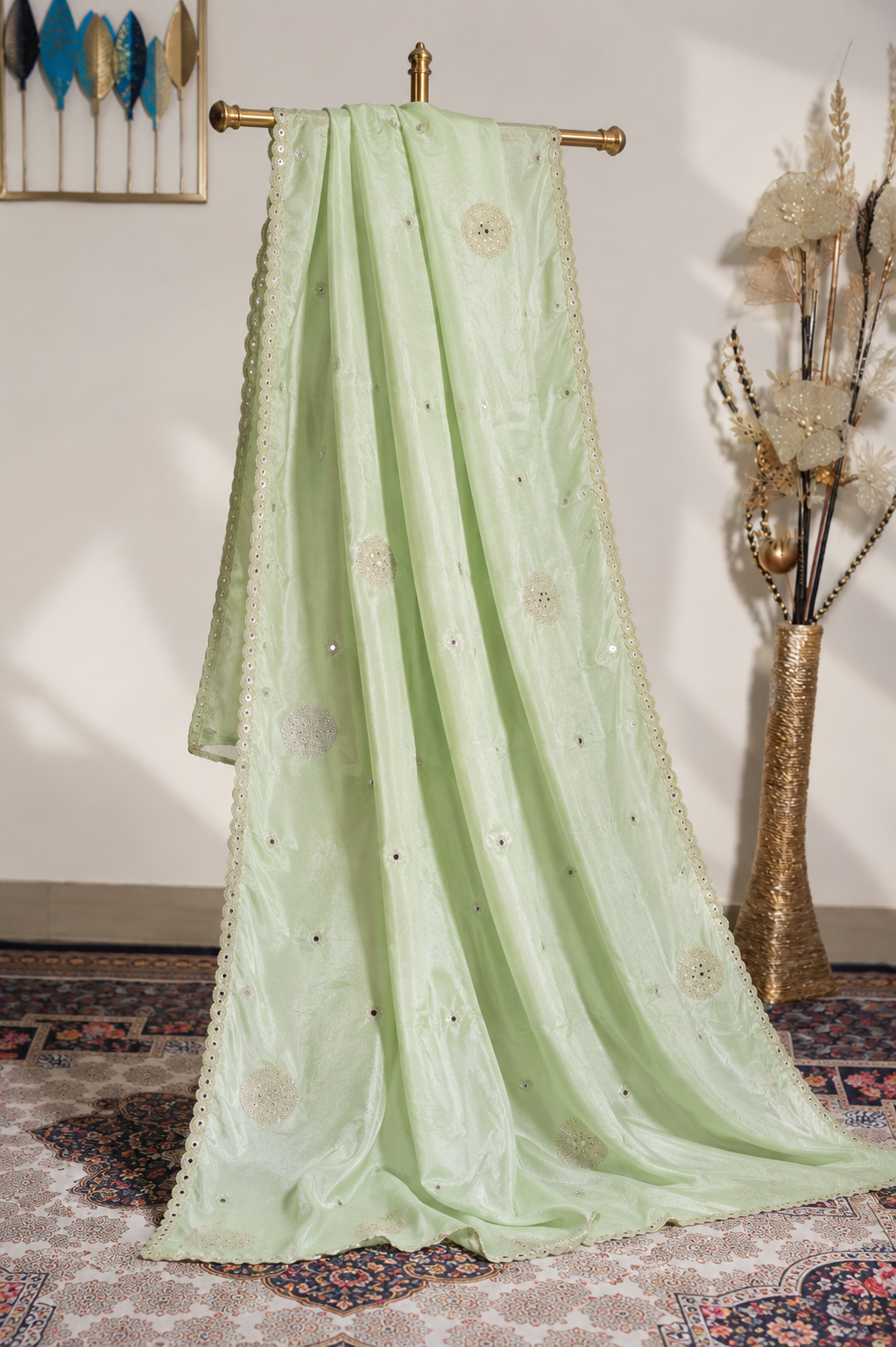 Meher Pista Dupatta