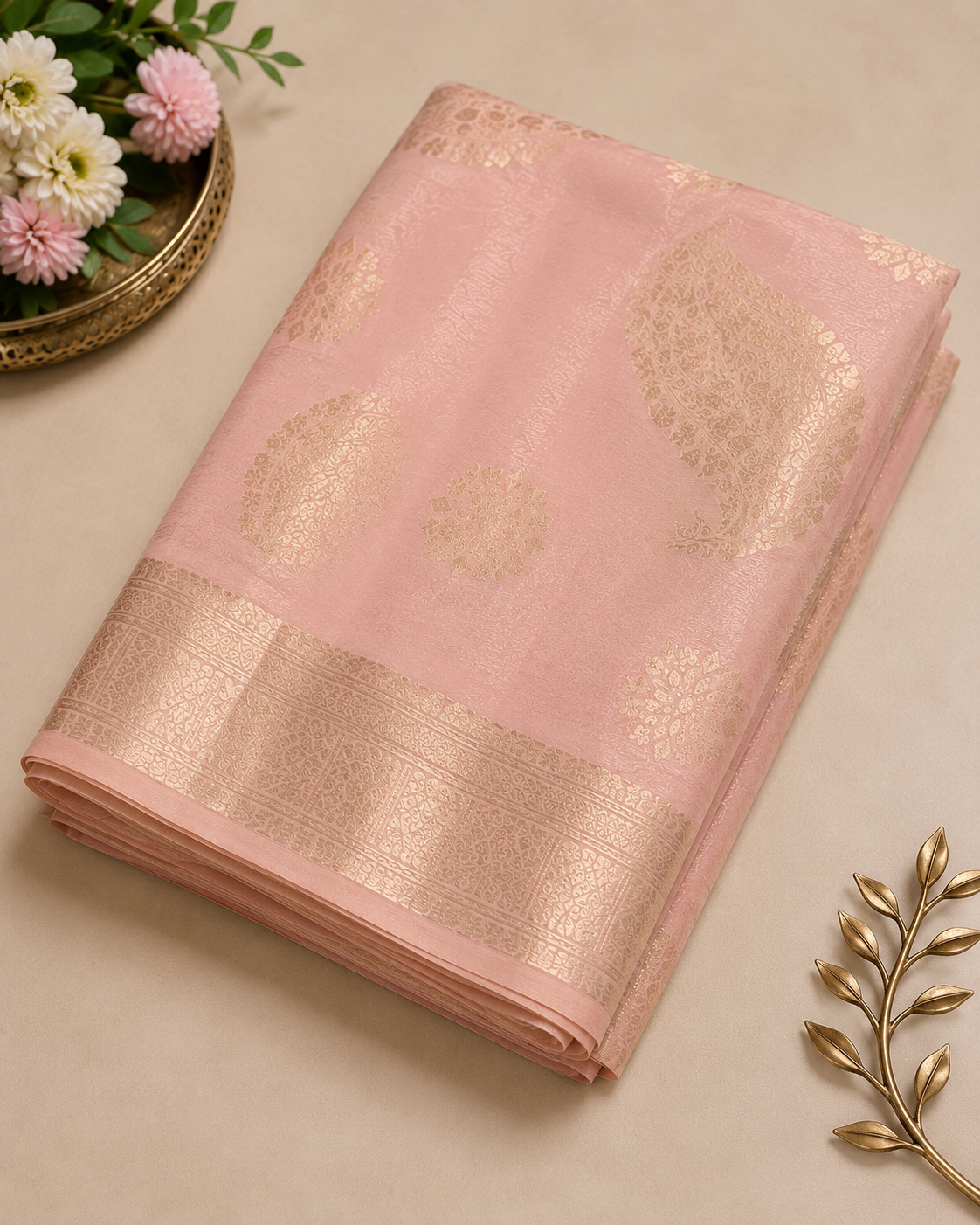 Ashvastra Noor-e-Gul Pink Dupatta - Styling View