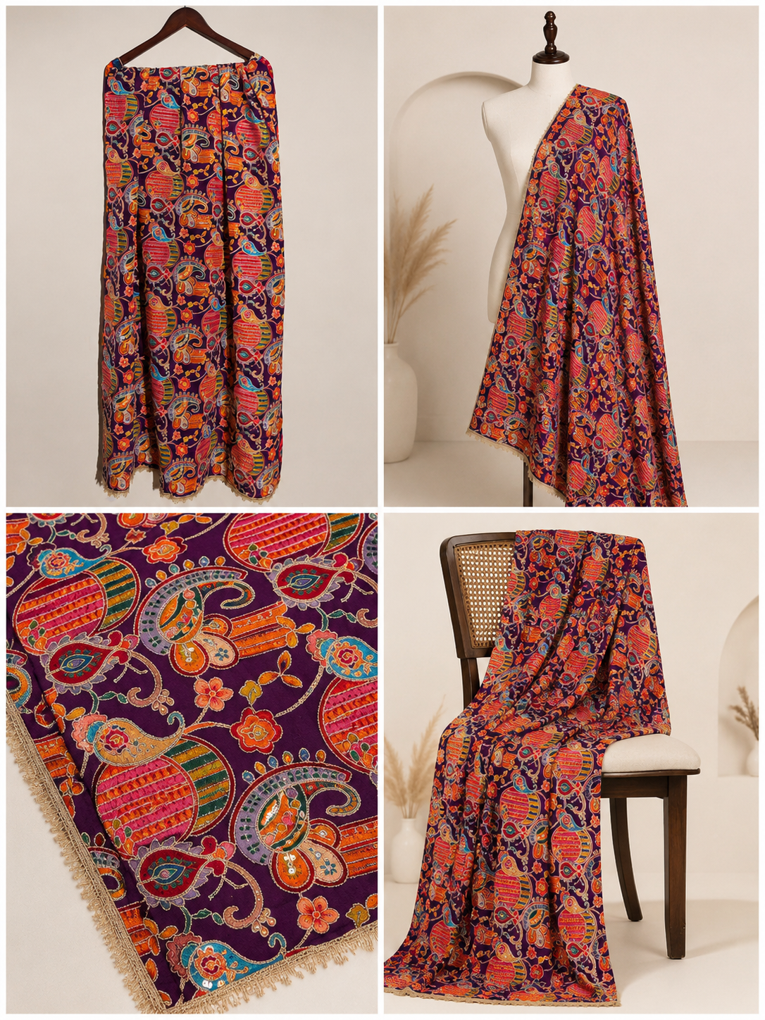 Ashvastra Rajwada Rang Printed Dupatta - Styling View