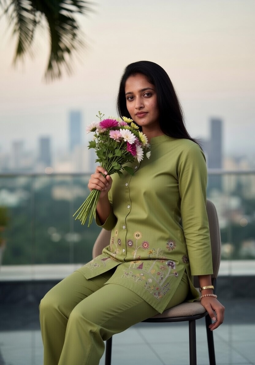 Soft Cotton Button-Front Kurta
