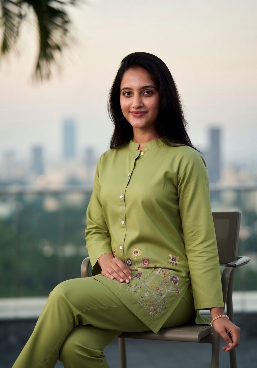 Soft Cotton Button-Front Kurta
